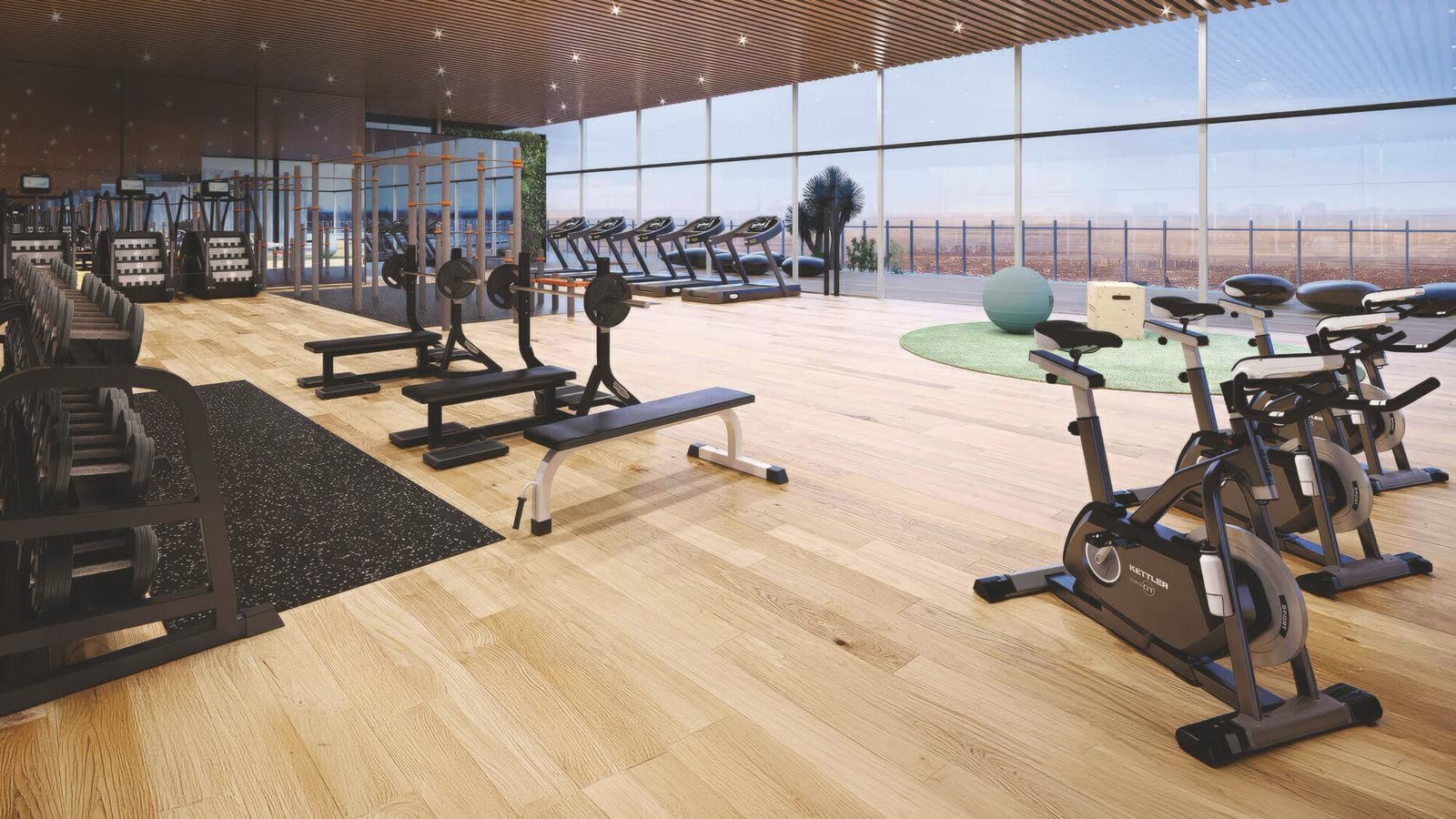 Yoo One rooftop gym
